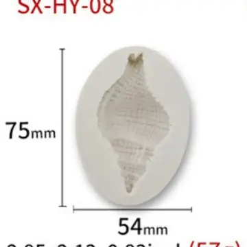 Sanxin Fishtail Flip Sugar Silicone Mold 64mm - Image 5
