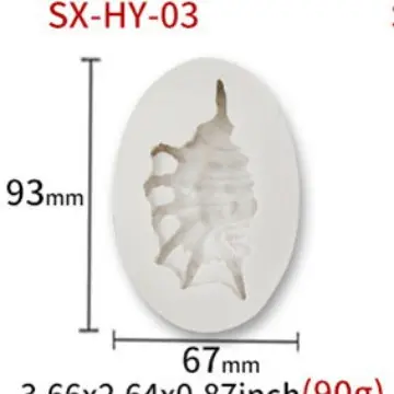 Sanxin Fishtail Flip Sugar Silicone Mold 64mm - Image 7