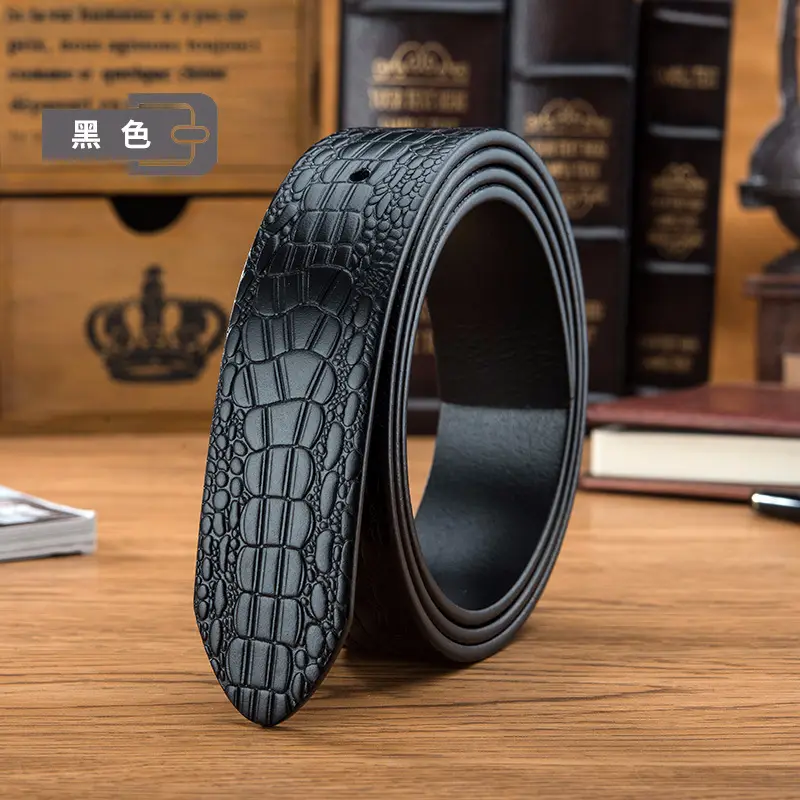 Men's Headless Cowhide Belt with Buckle