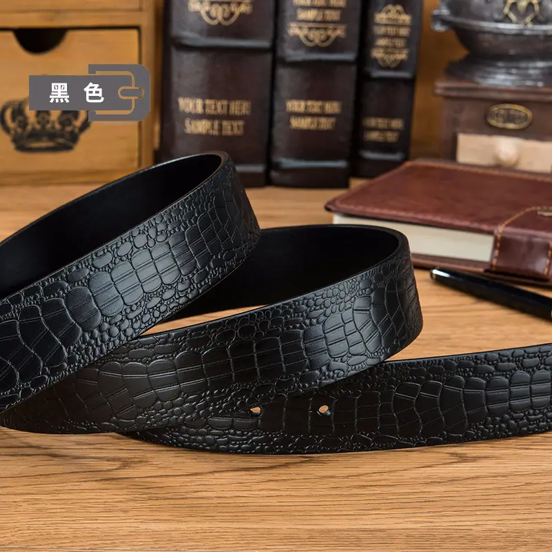 Men's Headless Cowhide Belt with Buckle - Image 4