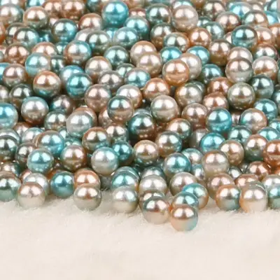 4-10mm Blue & Silver Imitation Pearls for DIY Crafts - Image 2
