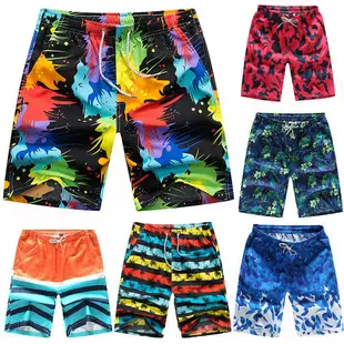 Men Floral Shorts Navy Blue Quick Dry Beach Wear — feature 7