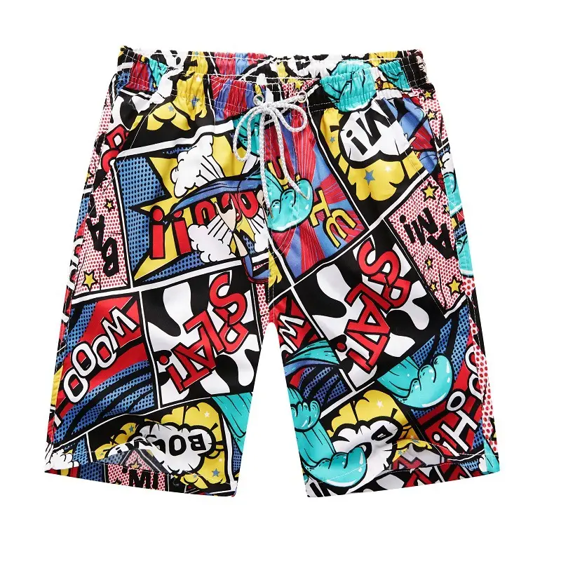 Men Floral Shorts Navy Blue Quick Dry Beach Wear - Image 33