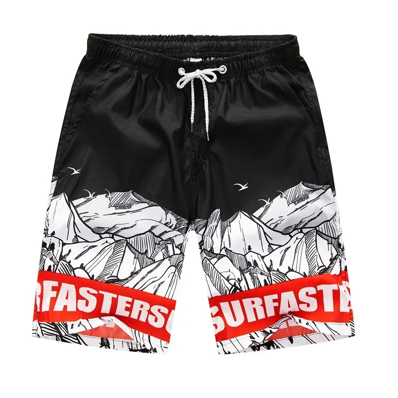 Men Floral Shorts Navy Blue Quick Dry Beach Wear - Image 34