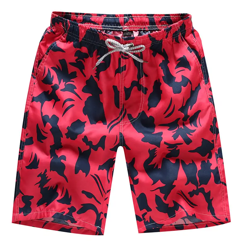 Men Floral Shorts Navy Blue Quick Dry Beach Wear - Image 21