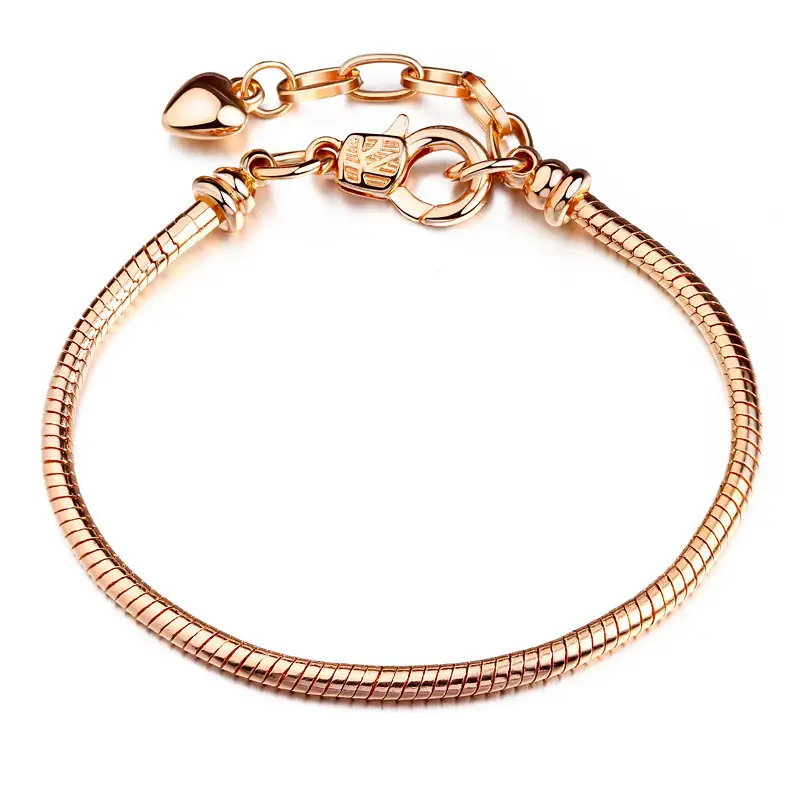 Gold Plated Heart Pendant Bracelet with Pearls & Diamonds - Image 4