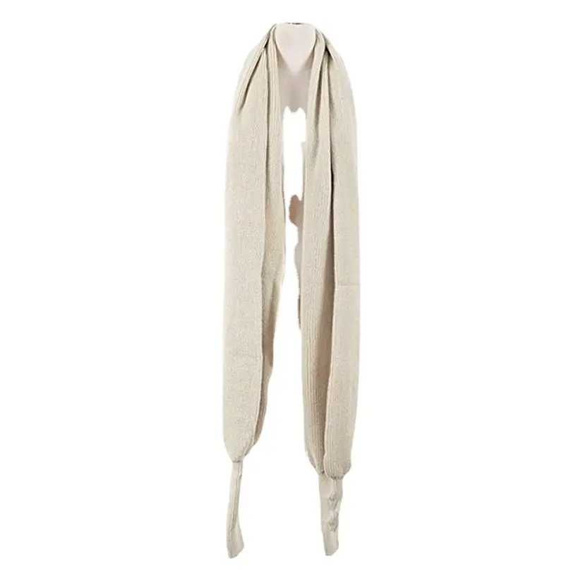 Ladies Wool Knitted Shawl Monochrome Winter Warm