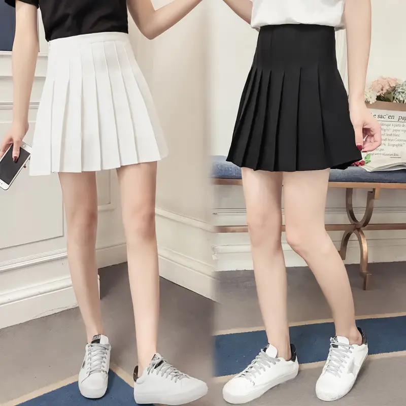 Black Pleated Skirt for Women Spring Summer 2026 - Image 10