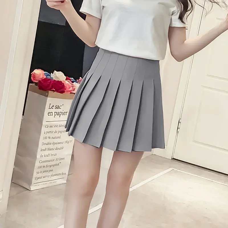 Black Pleated Skirt for Women Spring Summer 2026 - Image 4