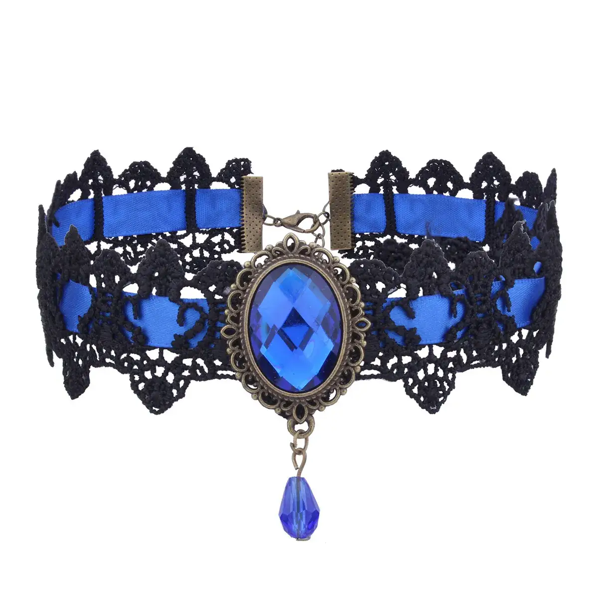 Gothic Red Diamond Necklace for Women - Image 6