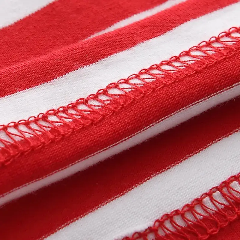 Summer Striped Cotton Family T-Shirt Set for Kids - Image 6