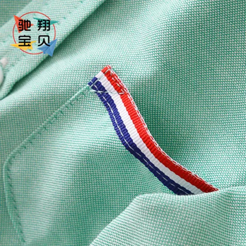 Boys Shirts 2020 Green Long Sleeve Children Clothing - Image 6