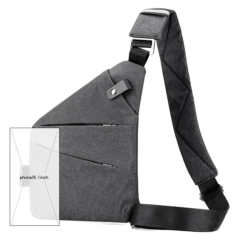 Men's Korean Style Crossbody Bag Brown Large Capacity - Image 24