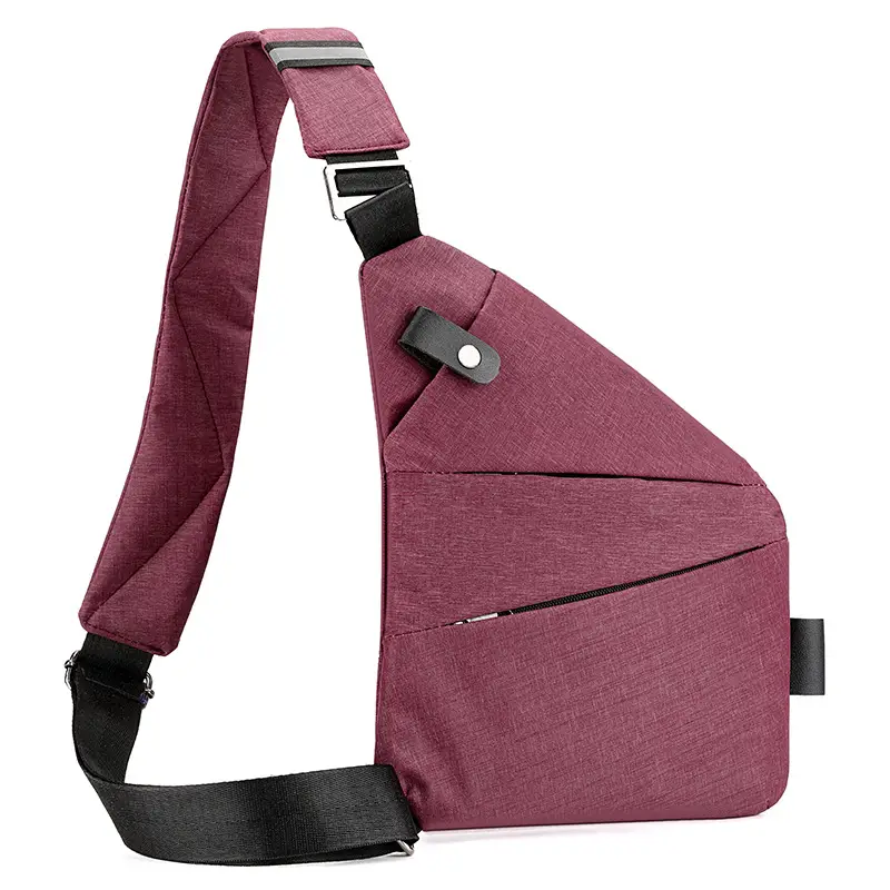 Men's Korean Style Crossbody Bag Brown Large Capacity - Image 10