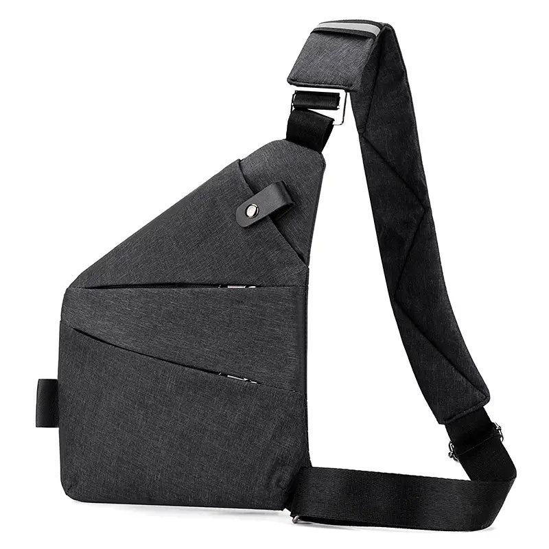 Men's Korean Style Crossbody Bag Brown Large Capacity - Image 11
