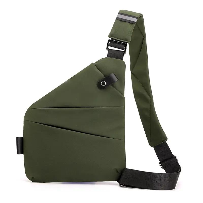Men's Korean Style Crossbody Bag Brown Large Capacity - Image 13