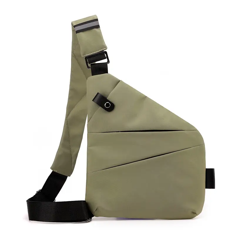 Men's Korean Style Crossbody Bag Brown Large Capacity - Image 19