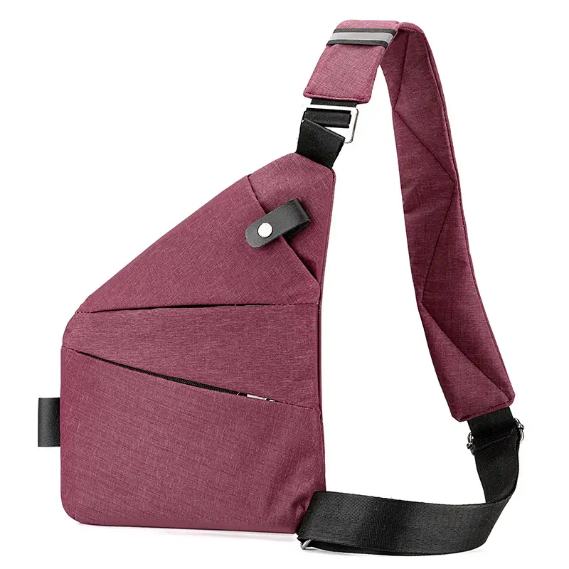 Men's Korean Style Crossbody Bag Brown Large Capacity - Image 5
