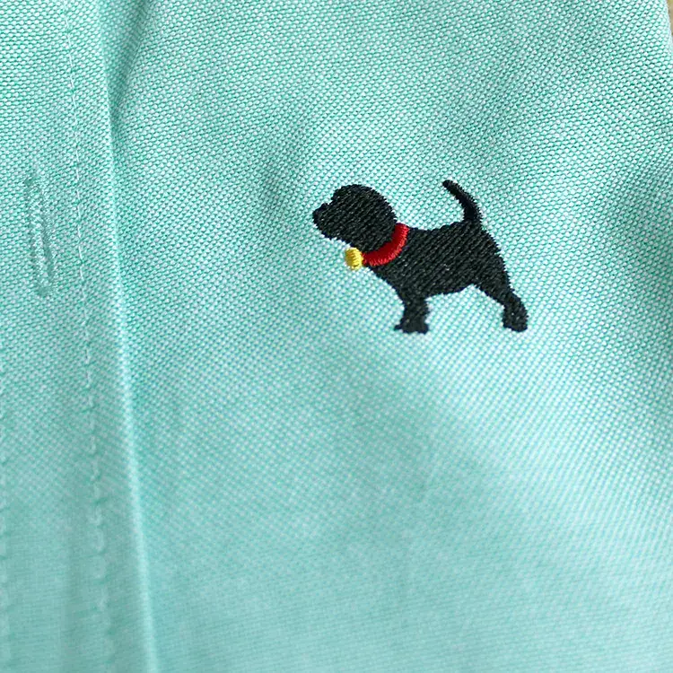 Boys' Korean Style Cotton Shirts Mint Green 2018 - Image 5