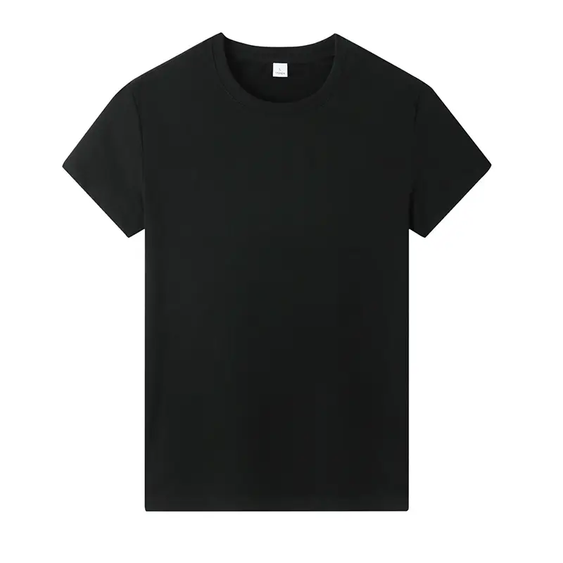 Summer Men Cotton Korean Crewneck T-Shirt Red - Image 5