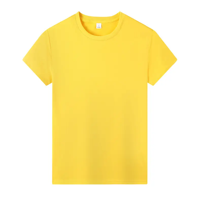Summer Men Cotton Korean Crewneck T-Shirt Red - Image 6