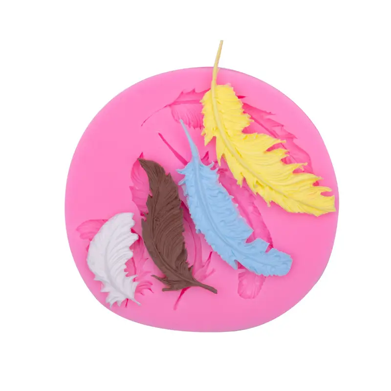 Feather Silicone Cake Mold Multi Color DIY Decoration - Image 3