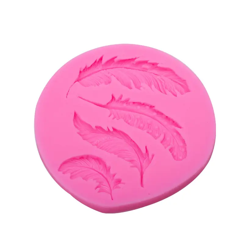 Feather Silicone Cake Mold Multi Color DIY Decoration - Image 5