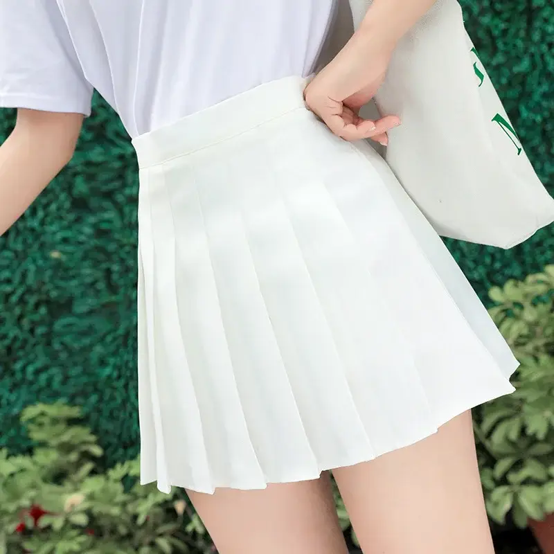 Women Pleated Skirt Summer Jk Slimming High Waist