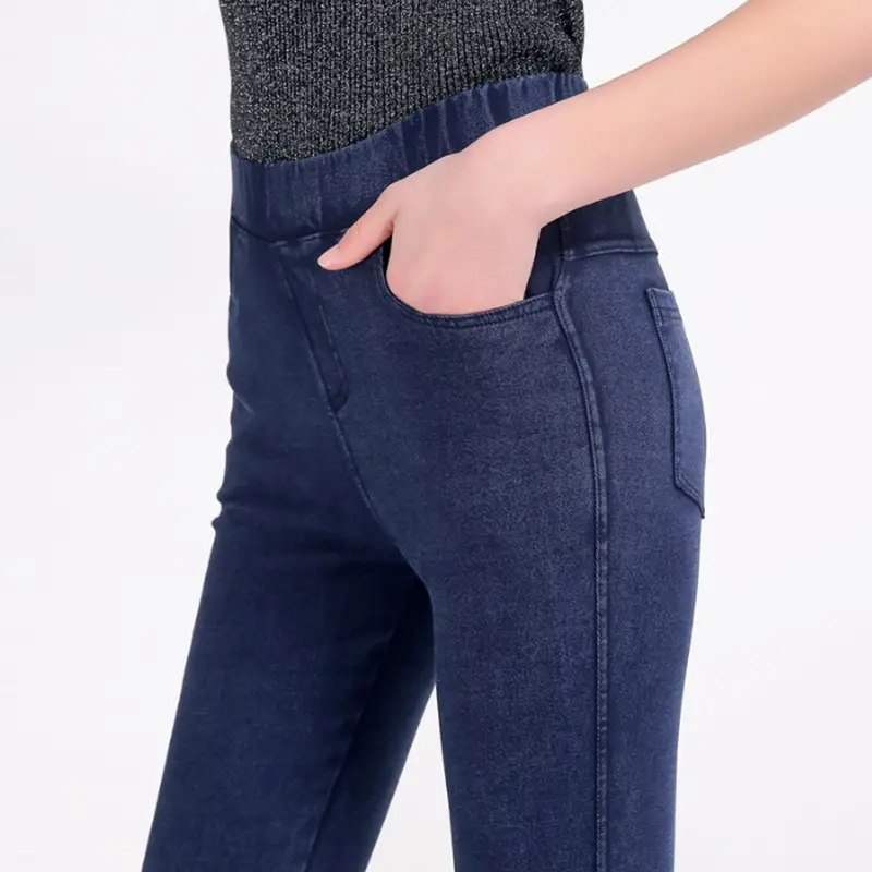 2025 Women Denim Leg Pants Large Spring Wear - Image 5