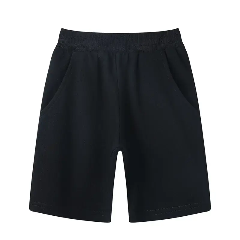 Men Navy Blue Cotton Shorts Summer Casual Pants - Image 2