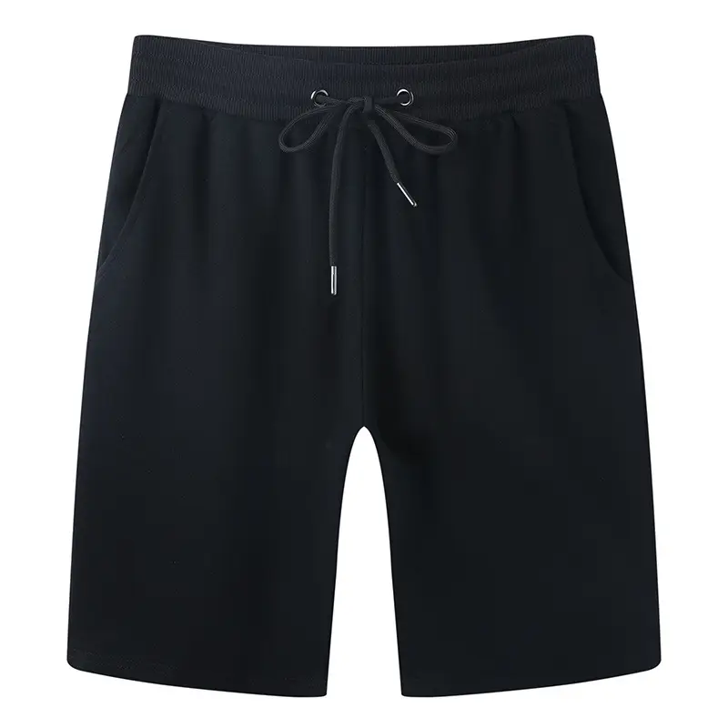 Men Pure Cotton 5-Point Shorts Navy Black Grey - Image 2