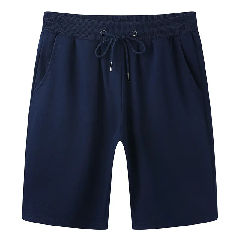 Men Pure Cotton 5-Point Shorts Navy Black Grey - Image 3