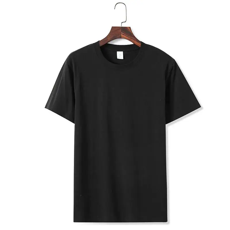 180g Men Women Orange Round Neck T-Shirt - Image 2
