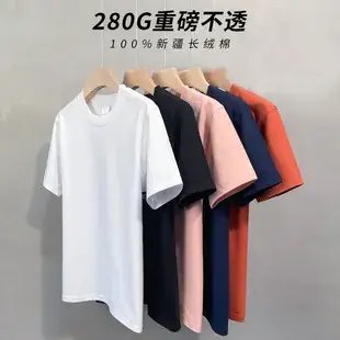 180g Men Women Orange Round Neck T-Shirt — feature 8