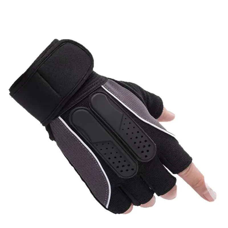 Half Finger Fitness Gloves for Men Women Silicone Weightlifting