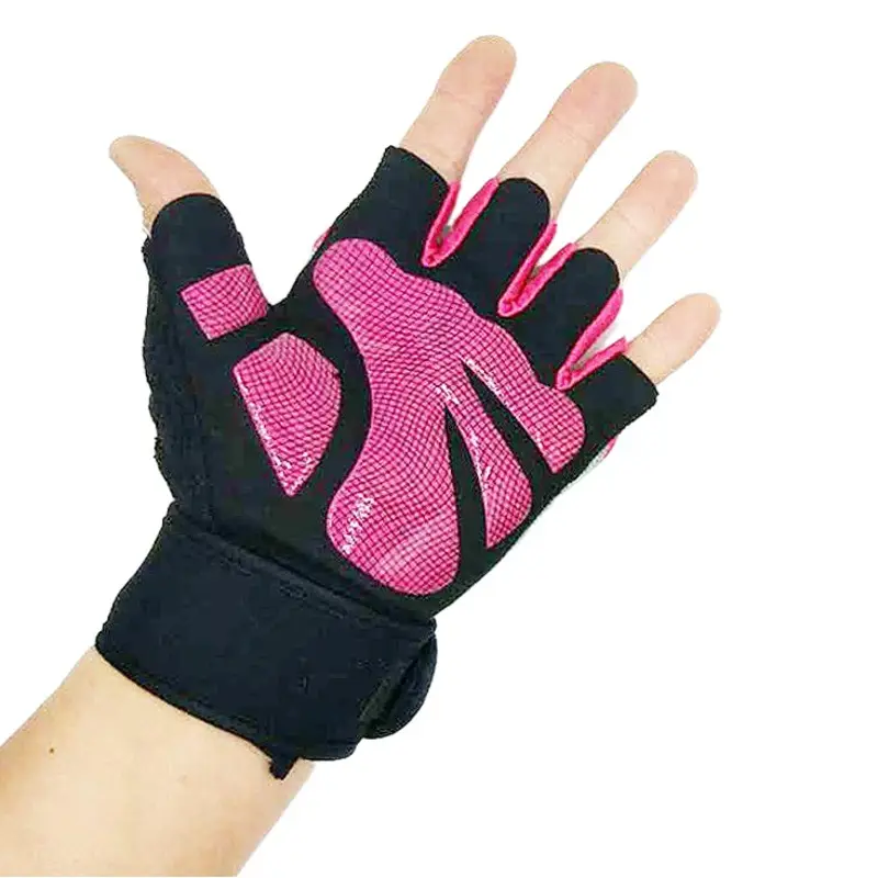 Half Finger Fitness Gloves for Men Women Silicone Weightlifting