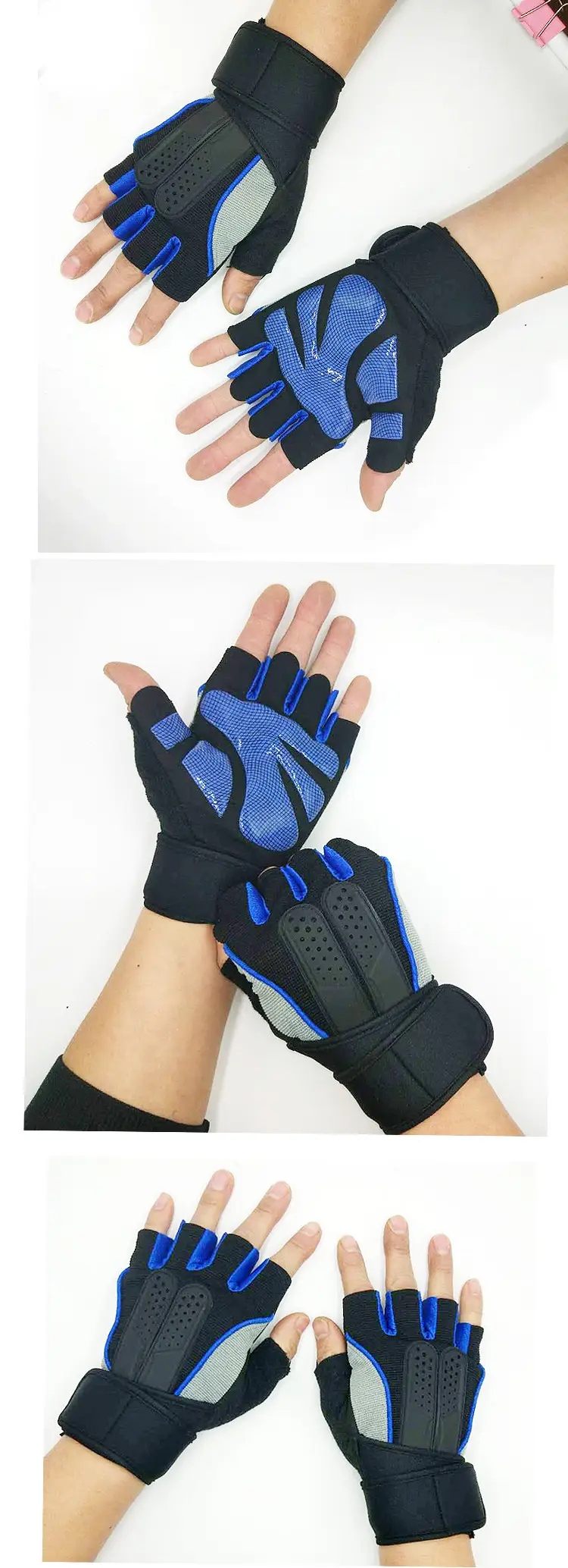 Half Finger Fitness Gloves for Men Women Silicone Weightlifting — feature 27