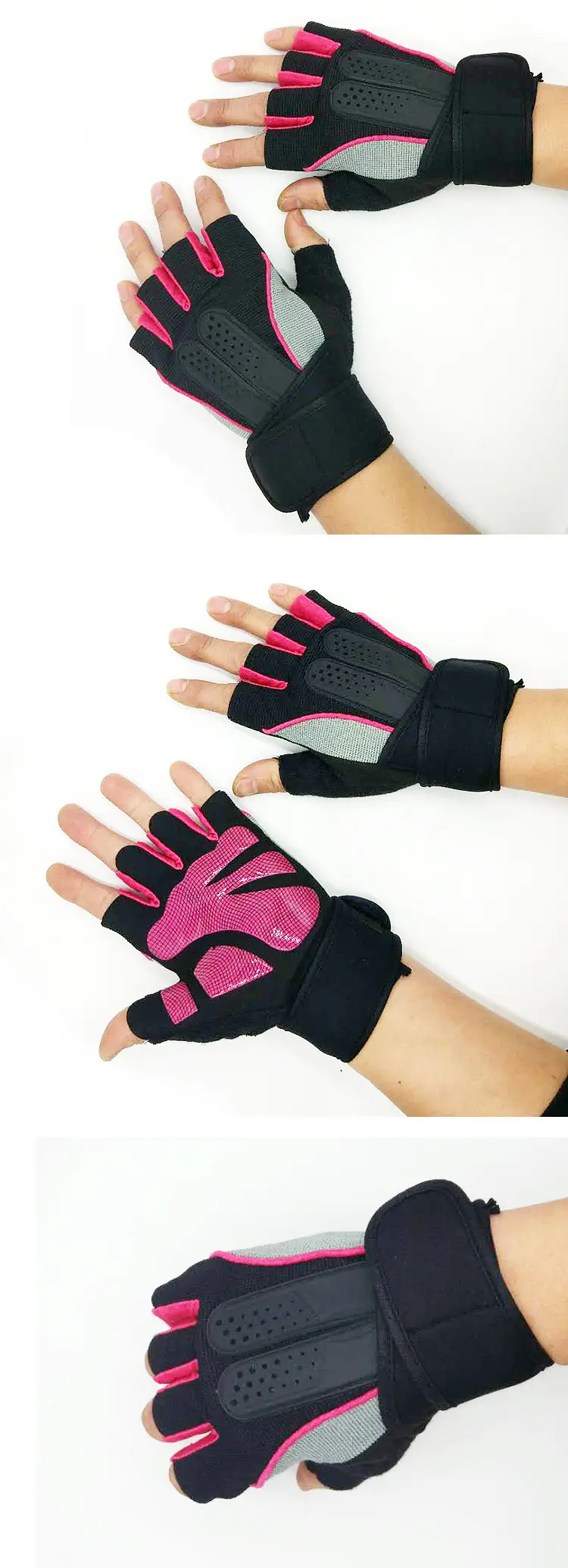 Half Finger Fitness Gloves for Men Women Silicone Weightlifting — feature 28