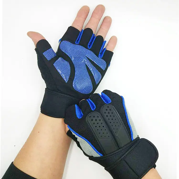 Half Finger Fitness Gloves for Men Women Silicone Weightlifting