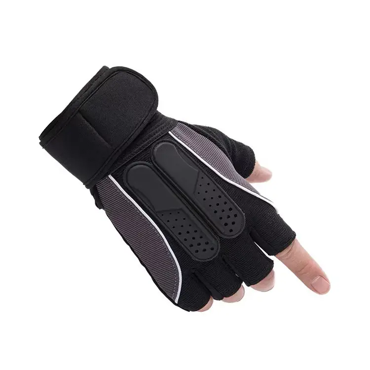 Half Finger Fitness Gloves for Men Women Silicone Weightlifting