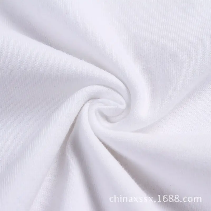 Men's Pure Cotton White Casual T-Shirt Short Sleeve — feature 10
