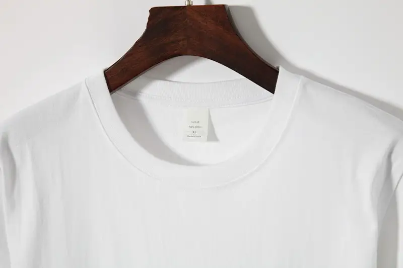 Men's Pure Cotton White Casual T-Shirt Short Sleeve — feature 5