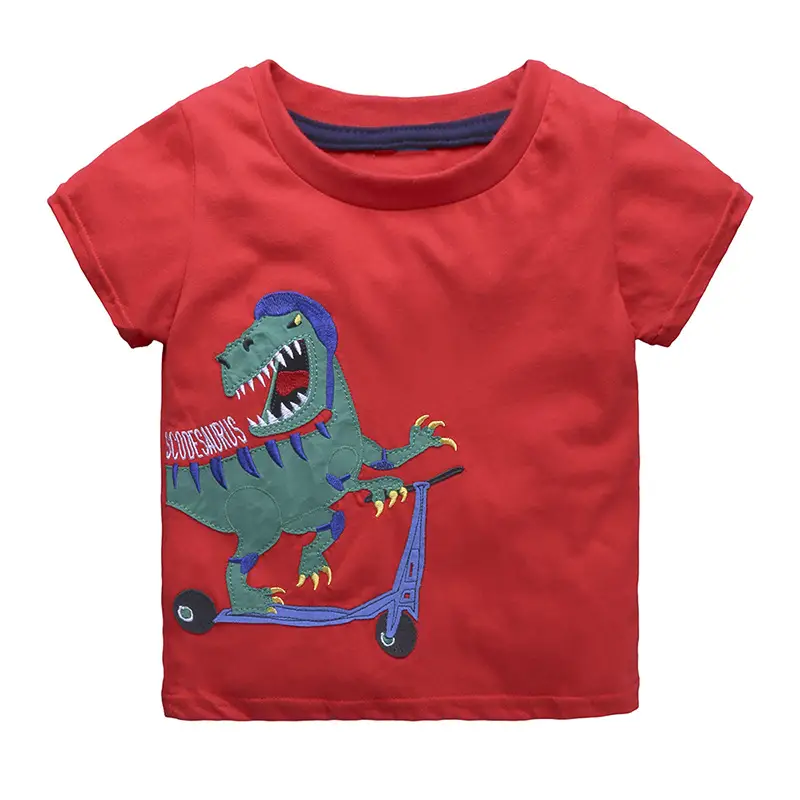 Blue Star Embroidered Boys T-Shirt 2026