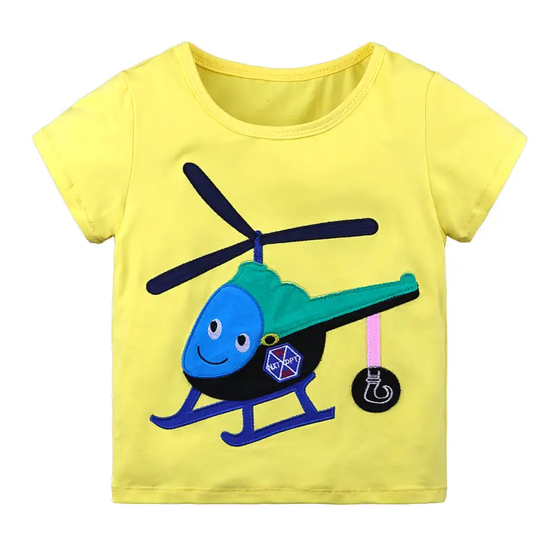Blue Star Embroidered Boys T-Shirt 2026
