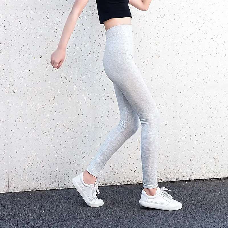 Black Printed Leggings Thin Large Size Sports Women