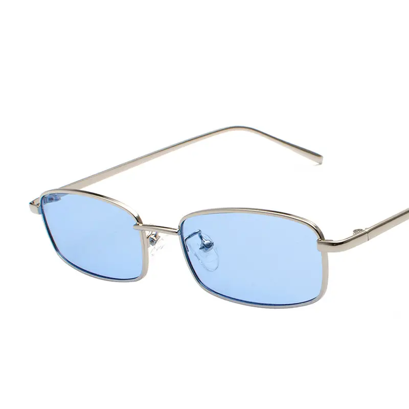 European Square Sunglasses with Transparent Marine Film