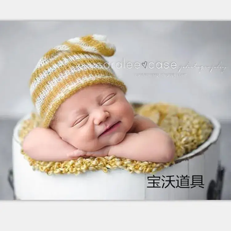 Blue High-Quality Baby Props Hat