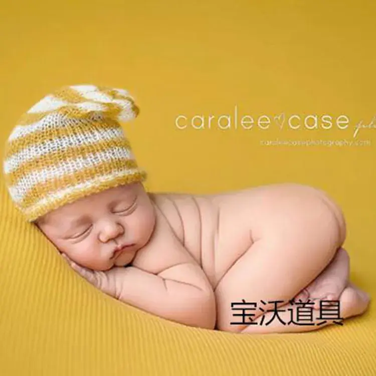Blue High-Quality Baby Props Hat