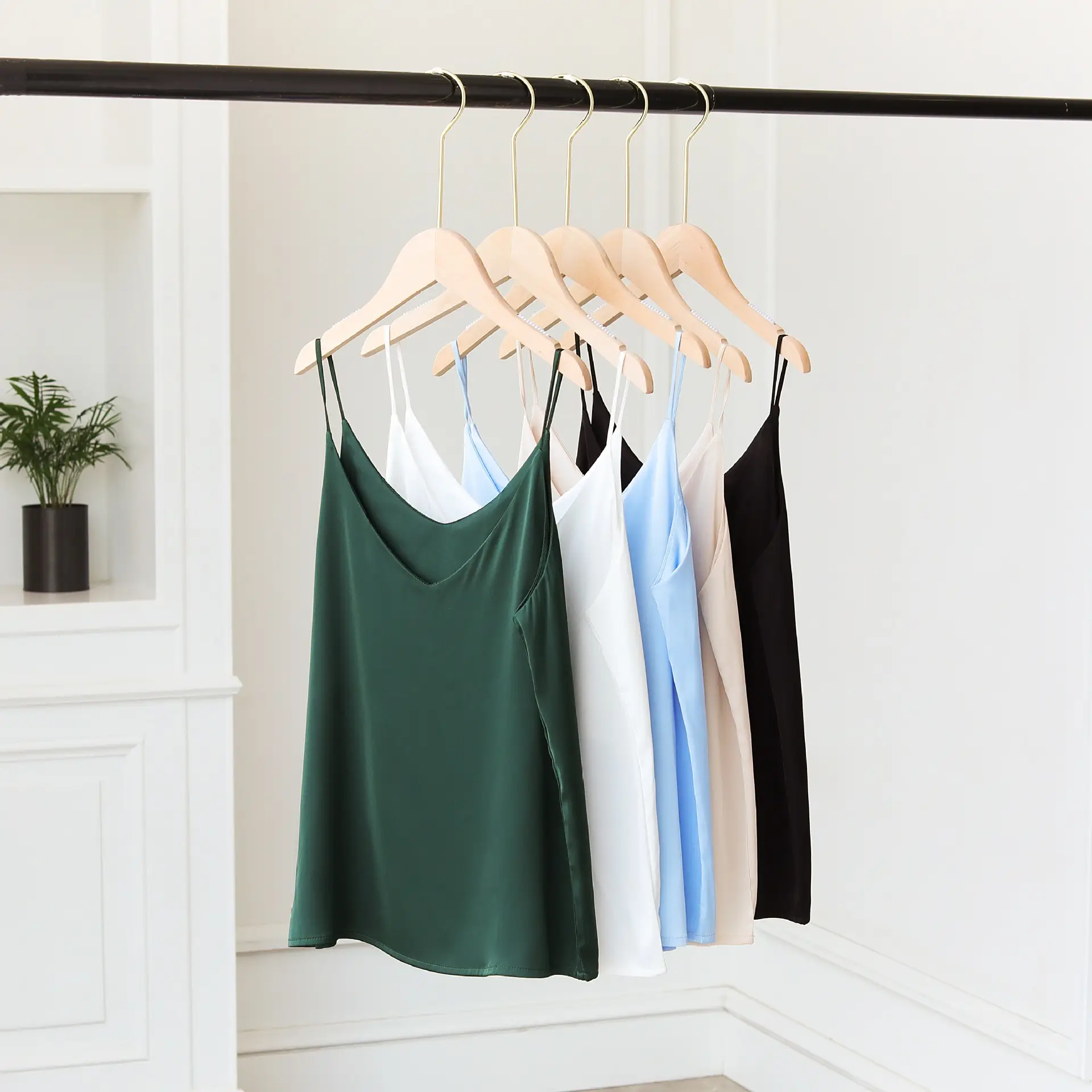 Silk Sling V-Neck Tops for Women Spring Summer Wear - Image 13
