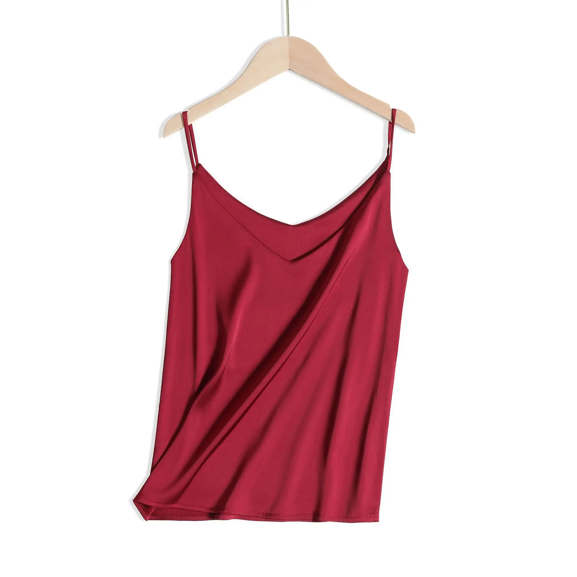 Silk Sling V-Neck Tops for Women Spring Summer Wear - Image 9